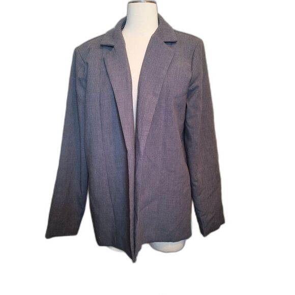 Pretty Little Things Oversized Dad Blazer Charcoal Gray - Picture 3 of 6